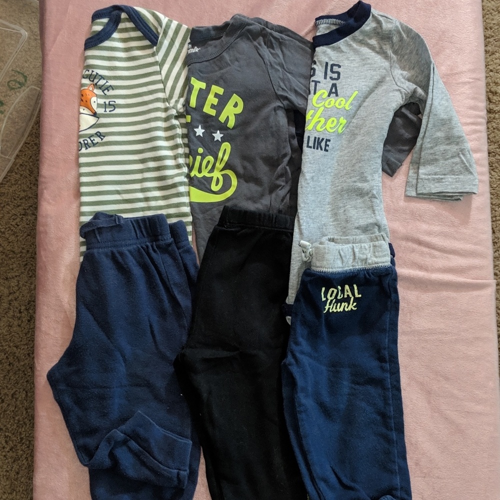 (3) boys 6-9 month outfit bundle